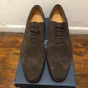 Charles Tyrwhitt brown suede dress shoe